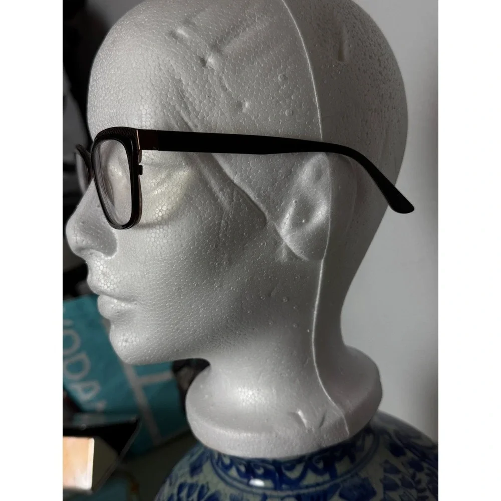 GX Studio Gwen Stefani GX035 Brown Square Eyeglass Frames 52-17-135 Rx